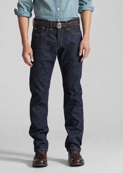 Men's Ralph Lauren Slim Fit Selvedge Jeans | 941720DMK